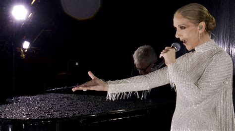 celine dion sings paris olympics.